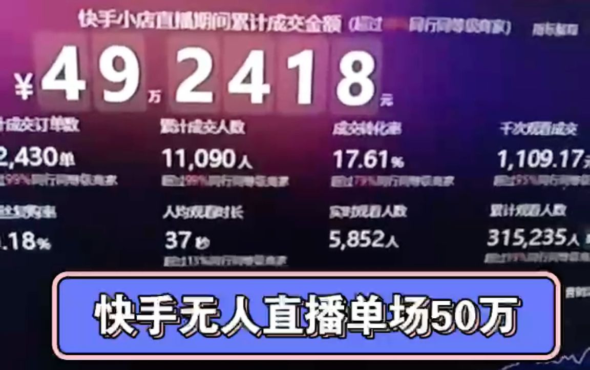 快手无人直播带货软件快手无人直播带货不封号吗