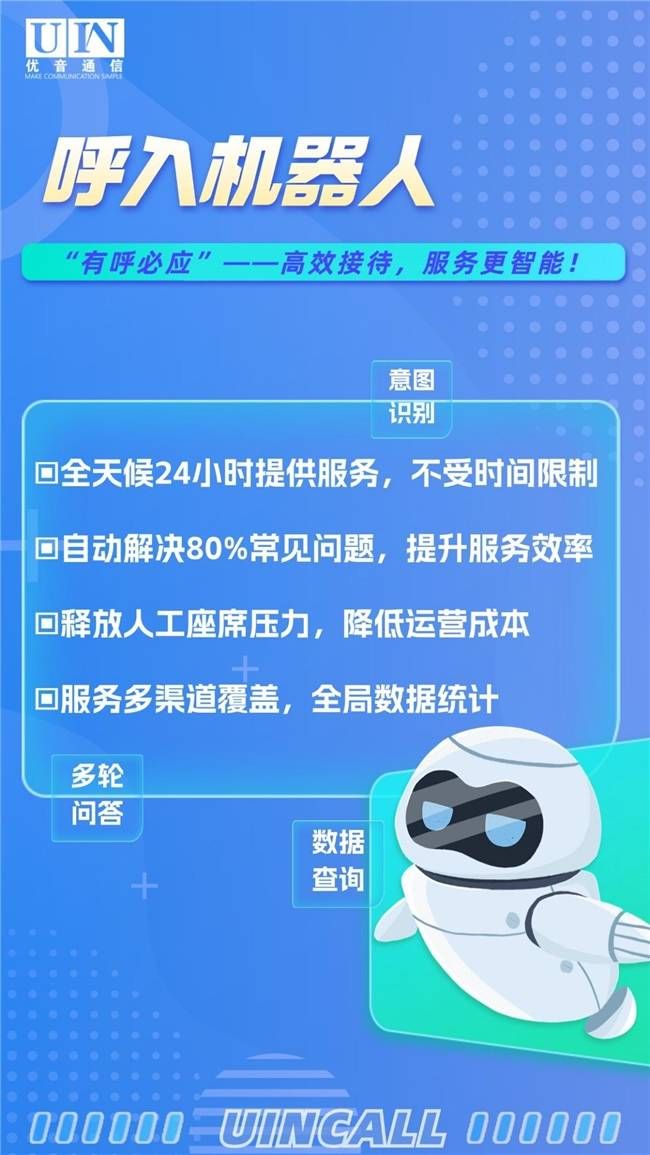 AI语音:优音通信AI呼入机器人正式上线！企业智能语音接待助手已就位！欢迎来撩~